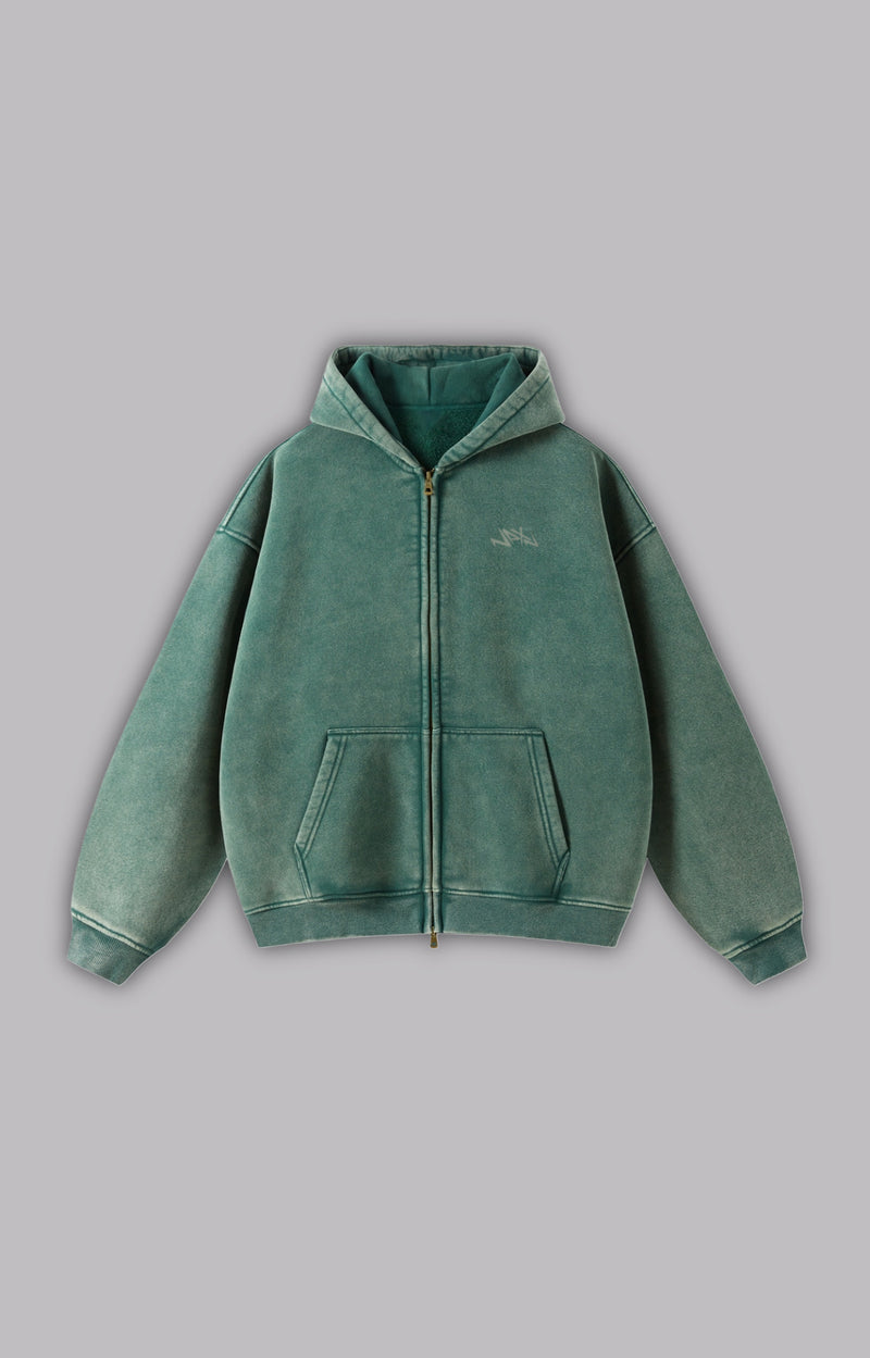 BASIC ZIPPER DARK GREEN